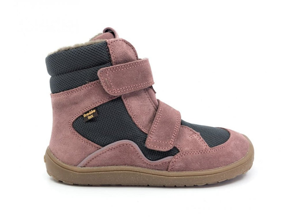 (G3160205-7) Froddo Barefoot Winter shoes - Grey/Pink