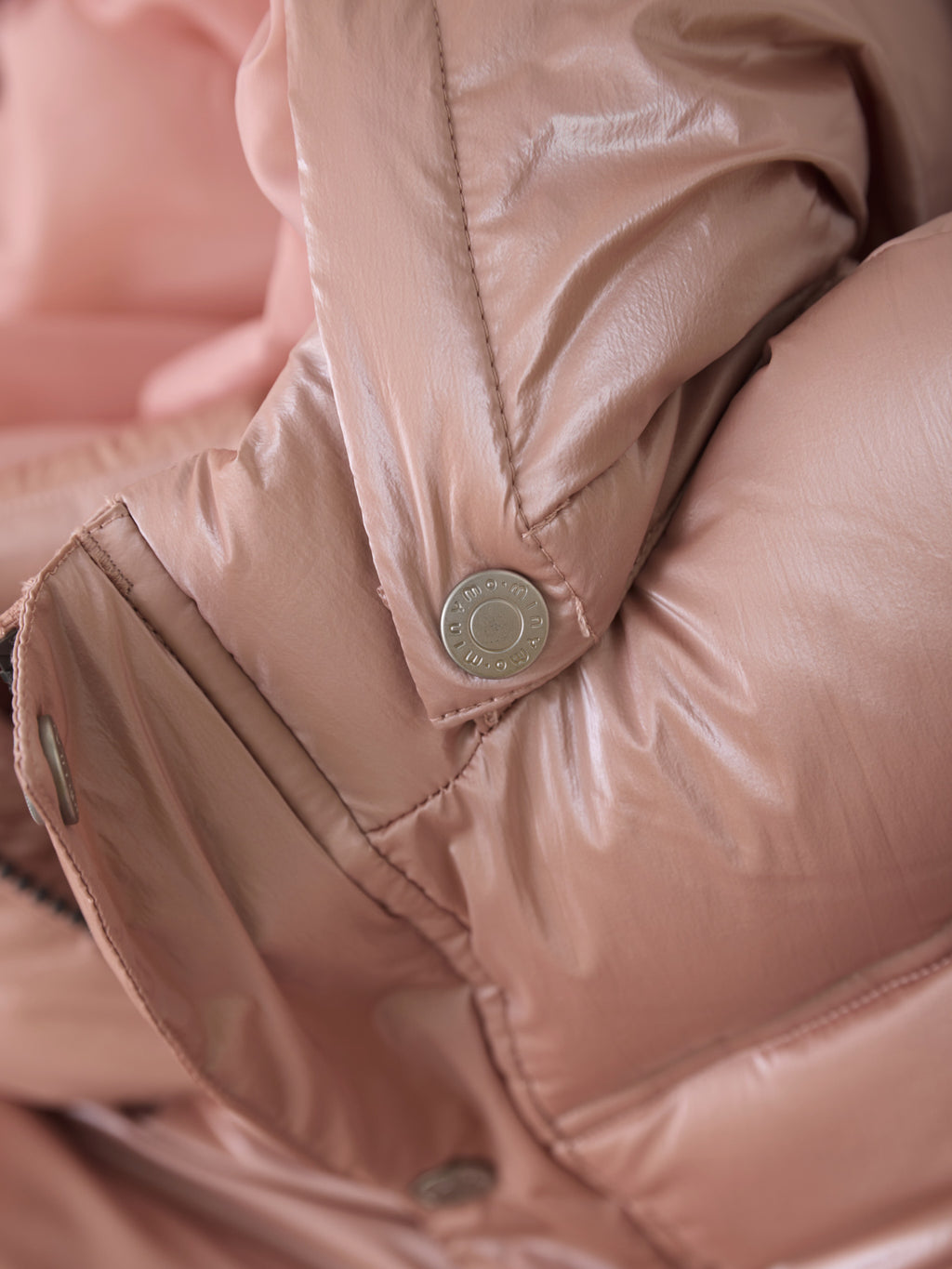 (164034) Quilted Shiny Jacket - Misty Rose - MintMouse (Unicorner Concept Store)