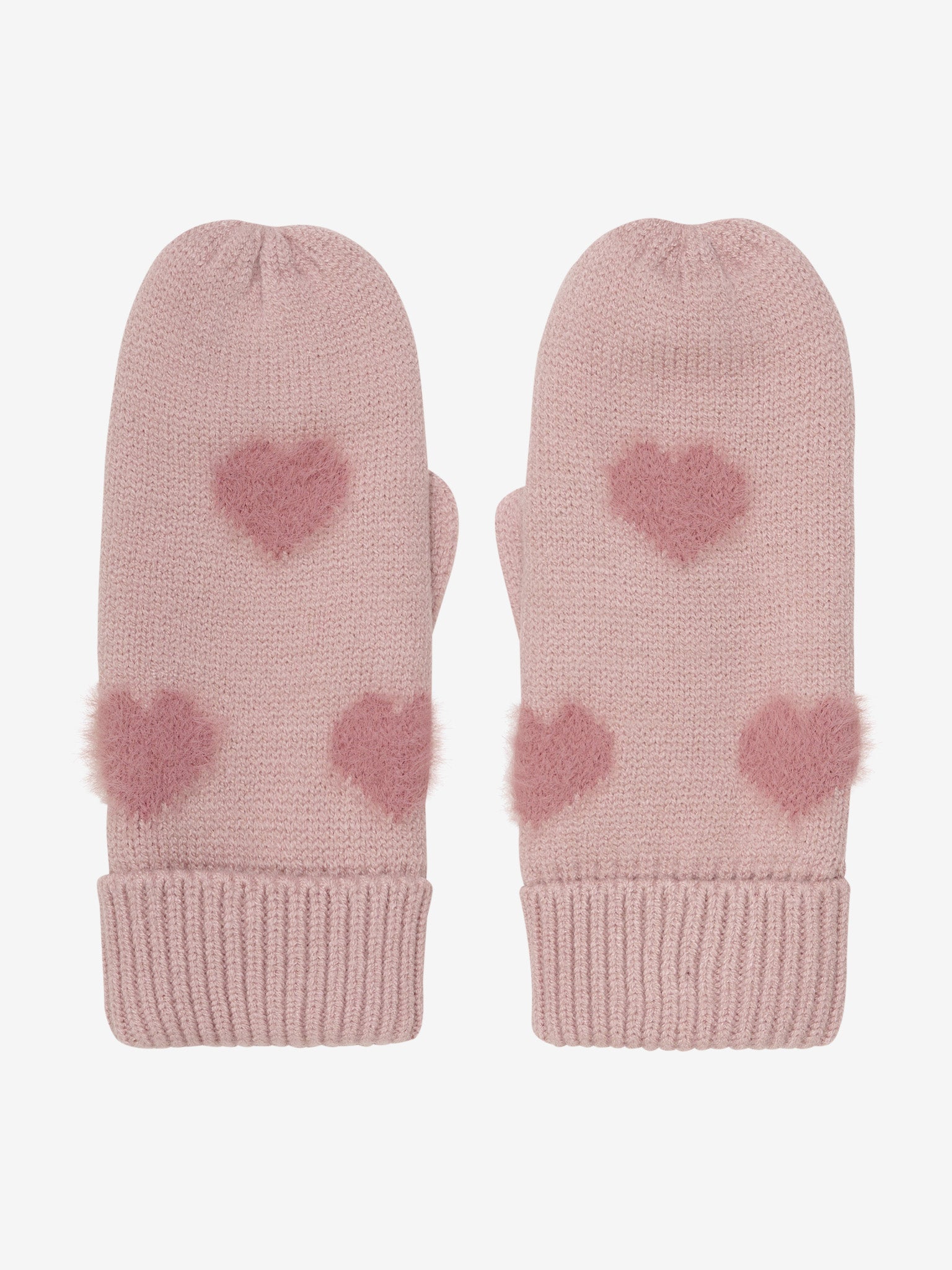 (164055) Knitted mittens soft teddy - Misty Rose - MintMouse (Unicorner Concept Store)