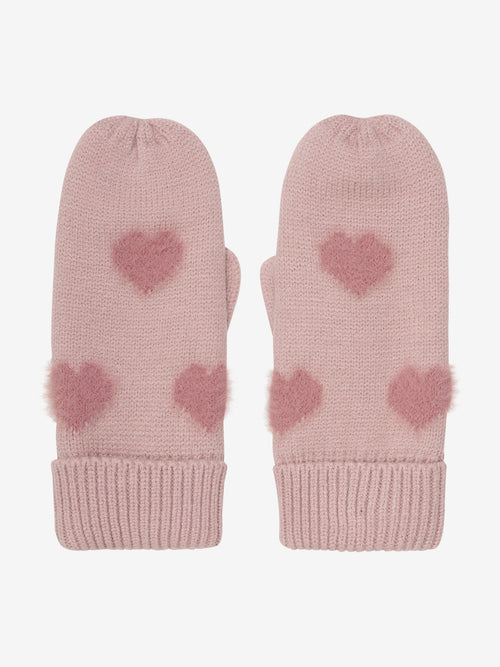 (164055) Knitted mittens soft teddy - Misty Rose - MintMouse (Unicorner Concept Store)