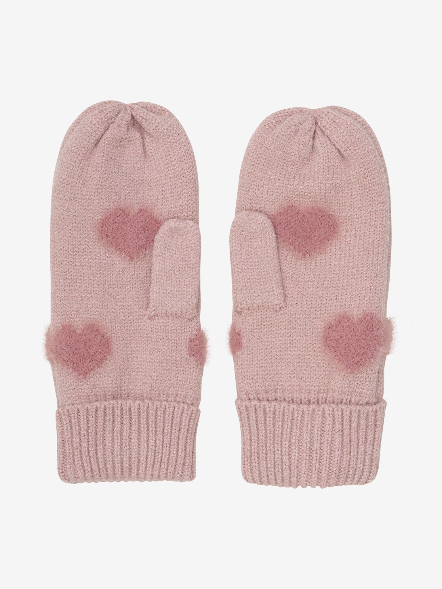 (164055) Knitted mittens soft teddy - Misty Rose - MintMouse (Unicorner Concept Store)