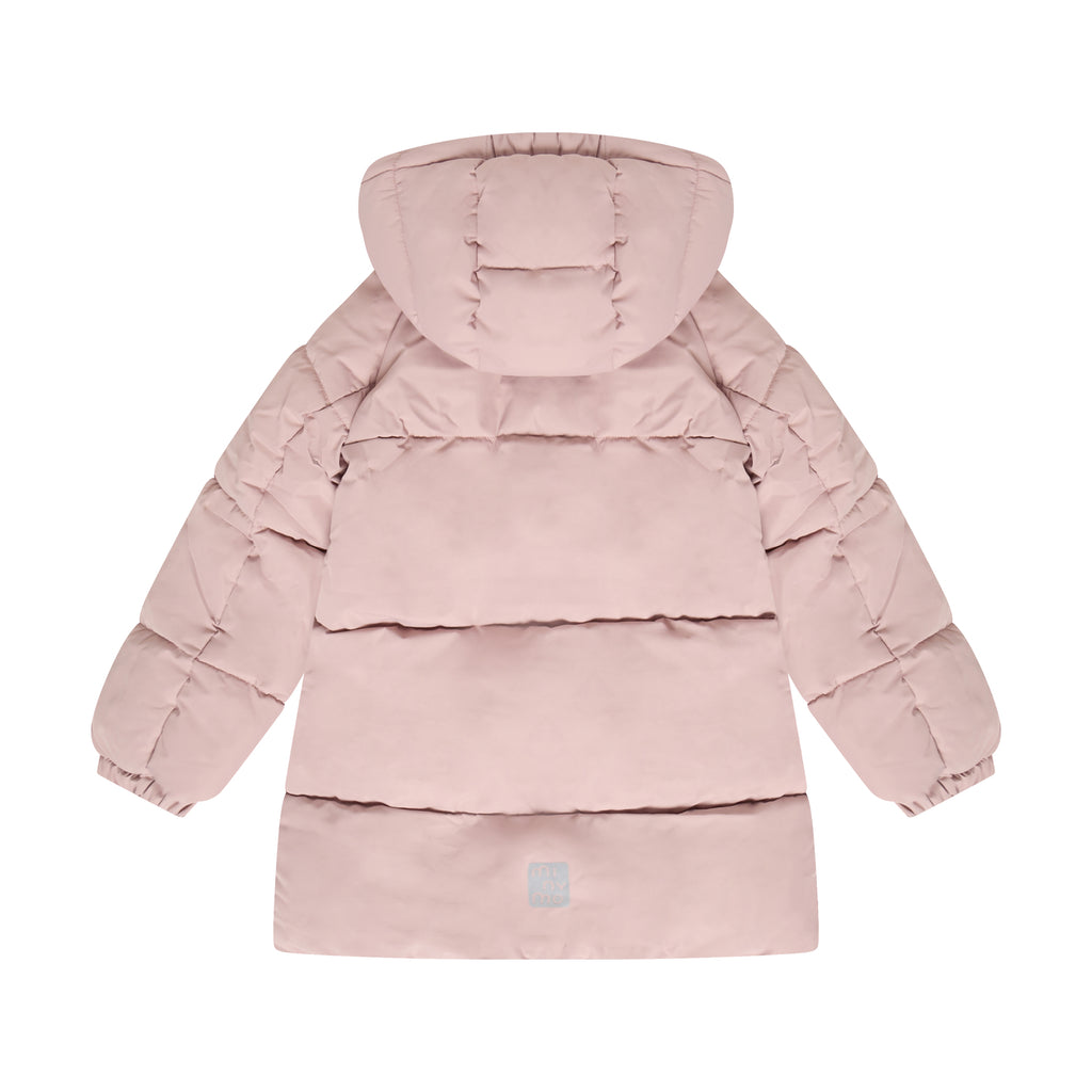 (164430-6510) Long Puffer Jacket - Fawn