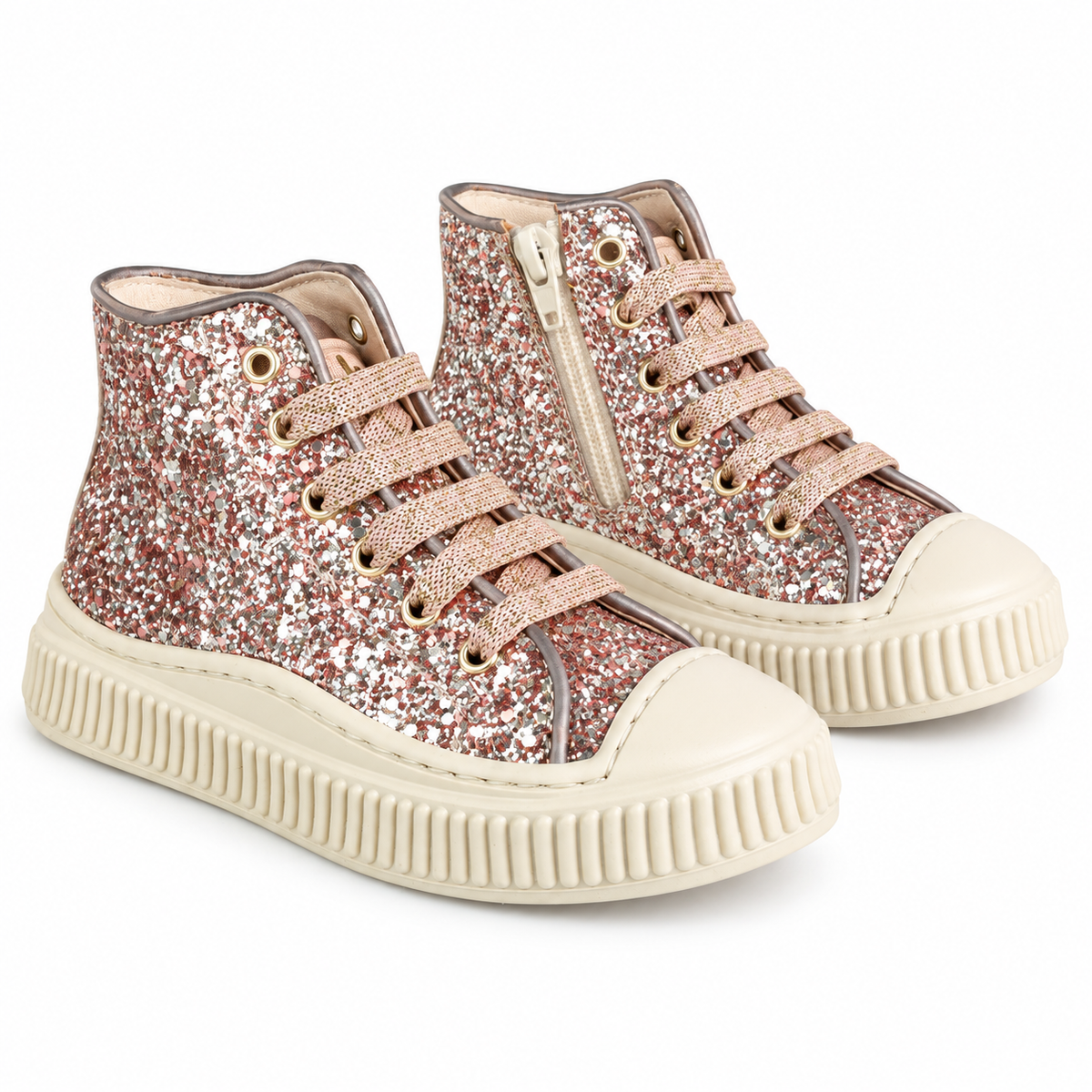 Pink Glitter Sneakers (24264-W26-B)
