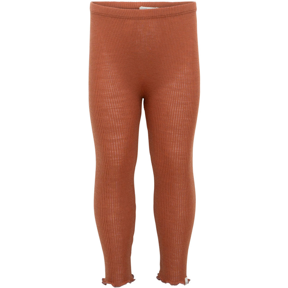 (182-52F) Arona- leggins wool - Rust