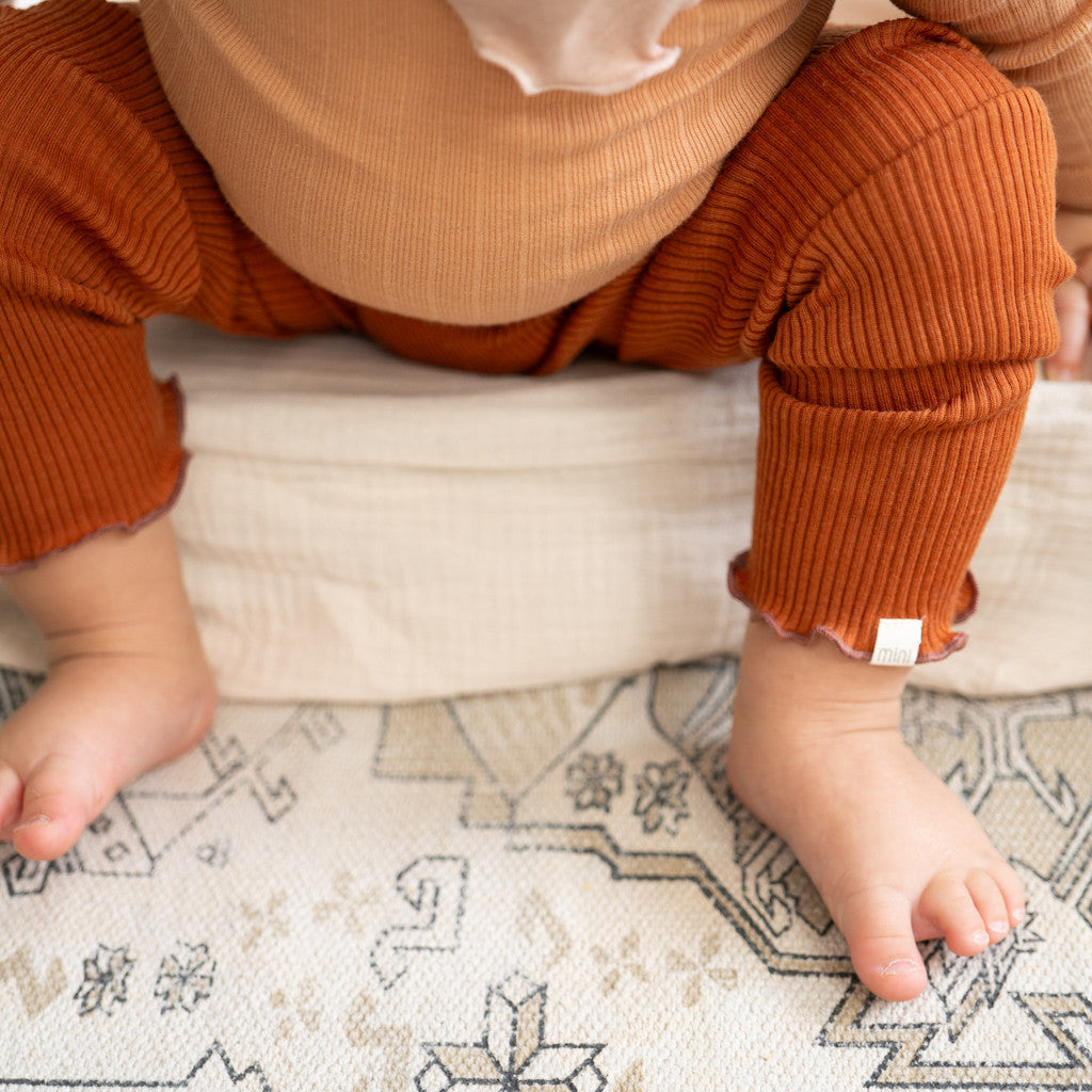 (182-52F) Arona- leggins wool - Rust - MintMouse (Unicorner Concept Store)