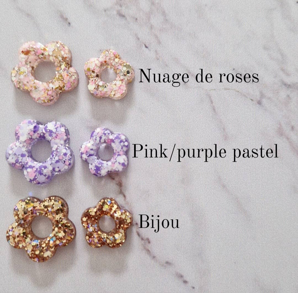 Flower earrings (color of your choice): Rose cloud / Classic - MintMouse (Unicorner Concept Store)