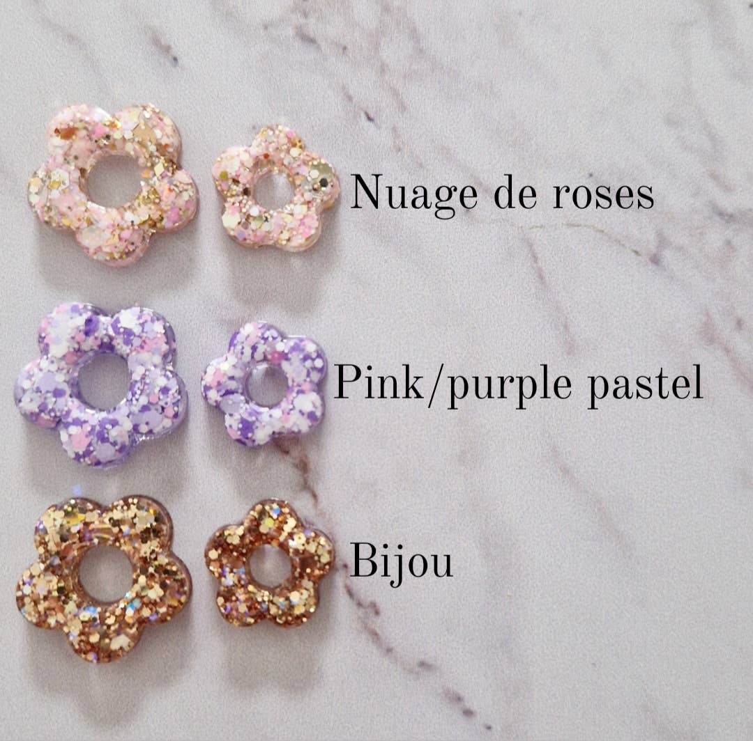 Flower earrings (color of your choice): Rose cloud / Classic - MintMouse (Unicorner Concept Store)