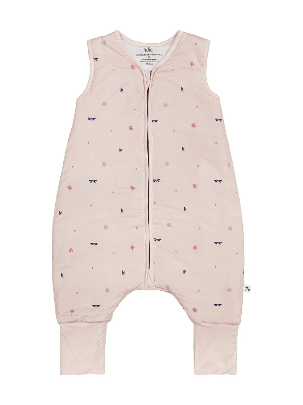 SF054 Wild Pink Bamboo Sleeping bag with feet - TOG 2.5 - MintMouse (Unicorner Concept Store)