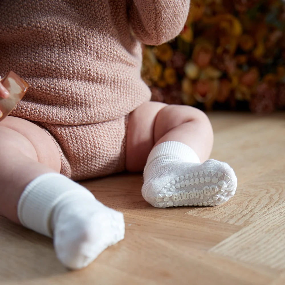 Non-slip grip socks bamboo - Off White - MintMouse (Unicorner Concept Store)