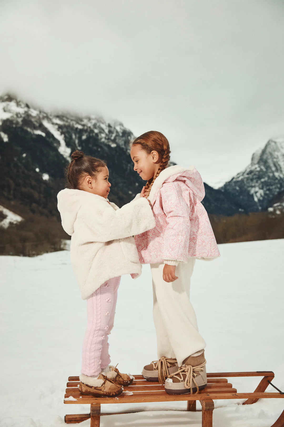 Reversible Coat Felvet - Pink Mountain Avens