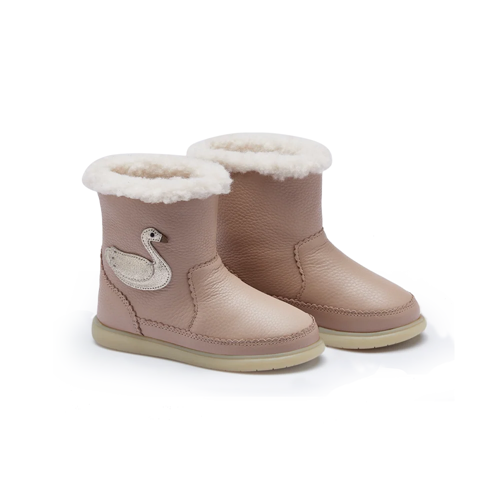 Trene Boots | Swan | Light Rose Leather