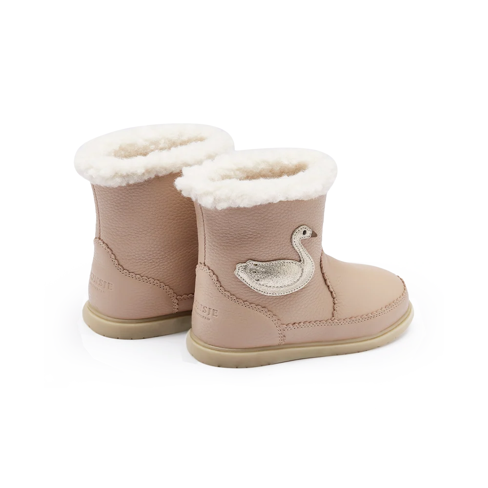 Trene Boots | Swan | Light Rose Leather