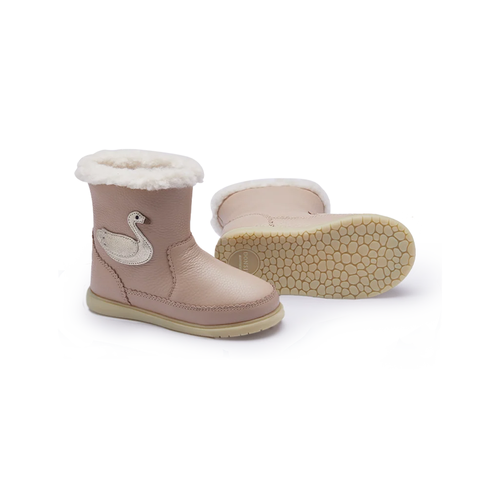 Trene Boots | Swan | Light Rose Leather