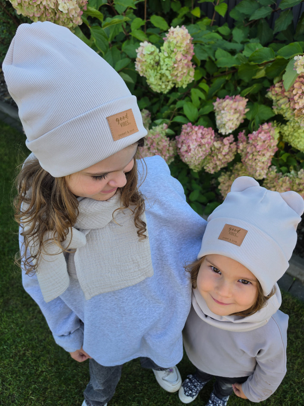 Winter folded beanie cream melange