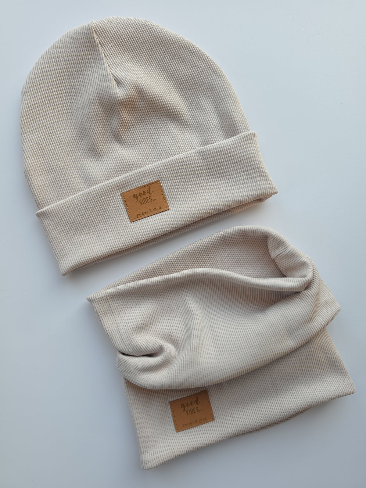 Winter folded beanie cream melange