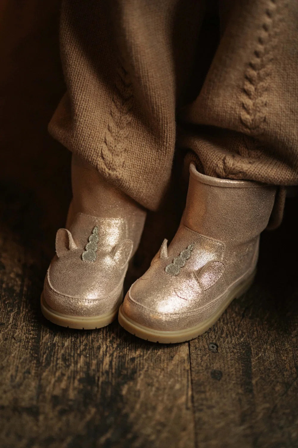 Xelly Boots | Unicorn | Powder Metallic Leather - MintMouse (Unicorner Concept Store)