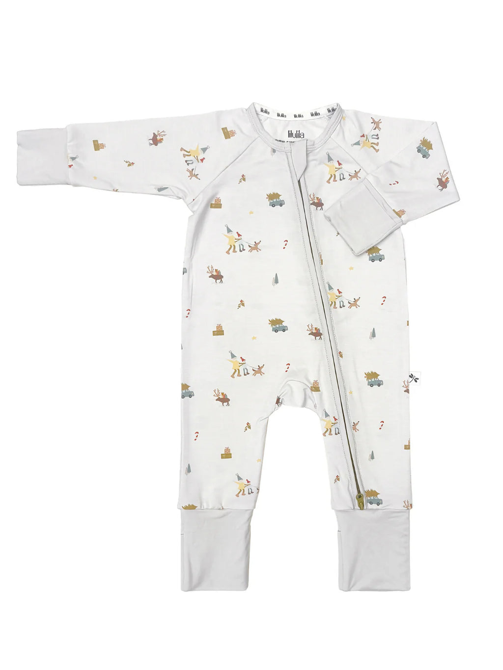 Winter Village Bamboo Zippy Romper - MintMouse (Unicorner Concept Store)