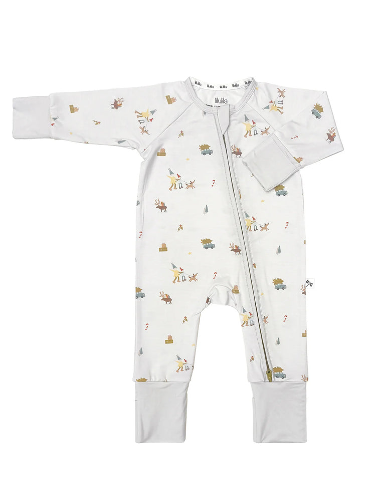 Winter Village Bamboo Zippy Romper