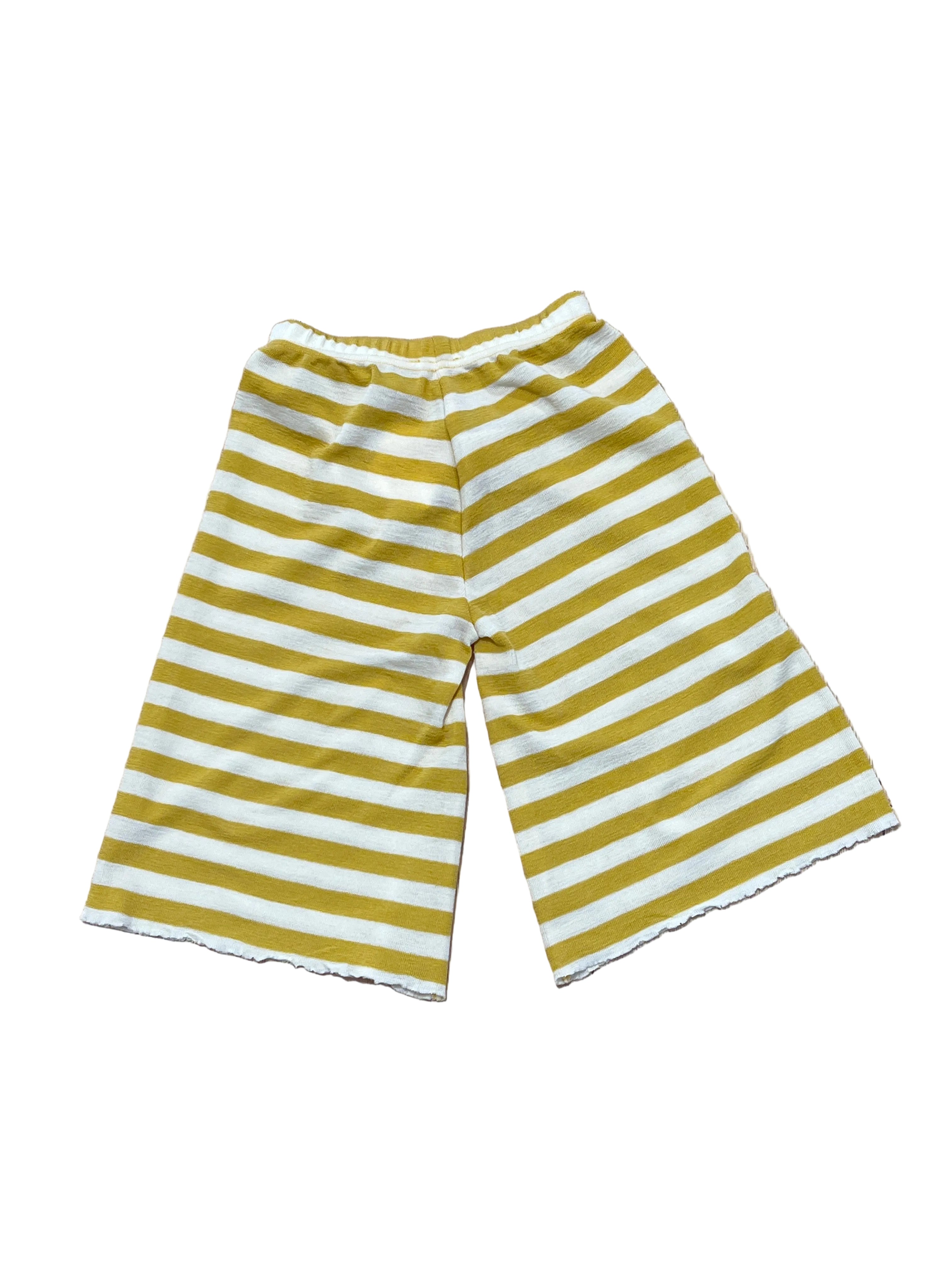 Merino Wool 103006 Pants wide leg - 118 raw white/lemon curry - MintMouse (Unicorner Concept Store)