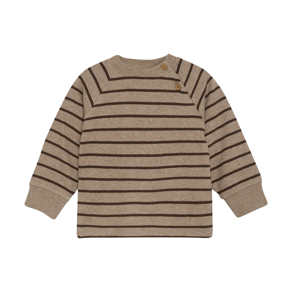 (215269) Sweatshirt LS Stripe - Pine Bark - MintMouse (Unicorner Concept Store)