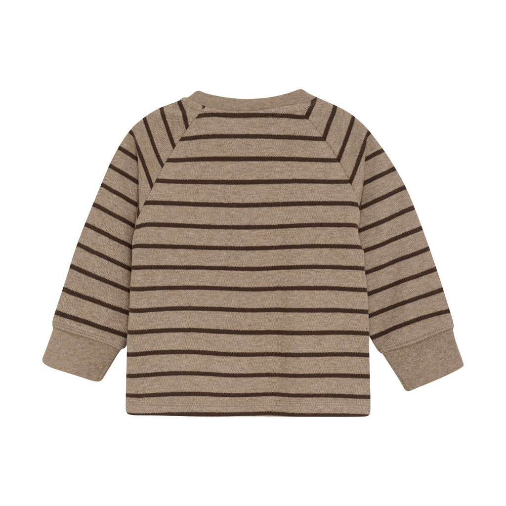 (215269) Sweatshirt LS Stripe - Pine Bark - MintMouse (Unicorner Concept Store)
