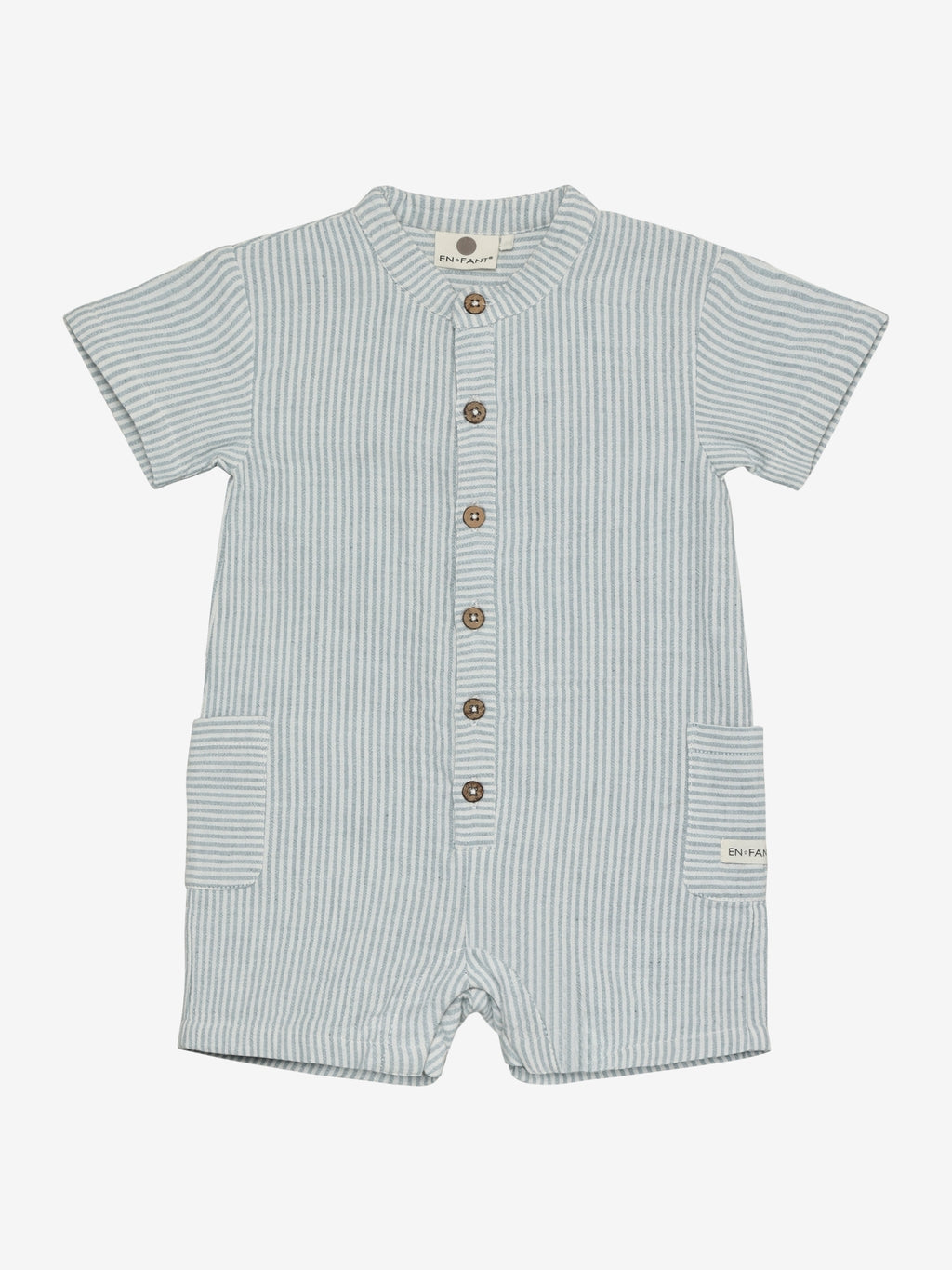 (215402)  Playsuit Muslin Stripe - 7680 Citadel - MintMouse (Unicorner Concept Store)