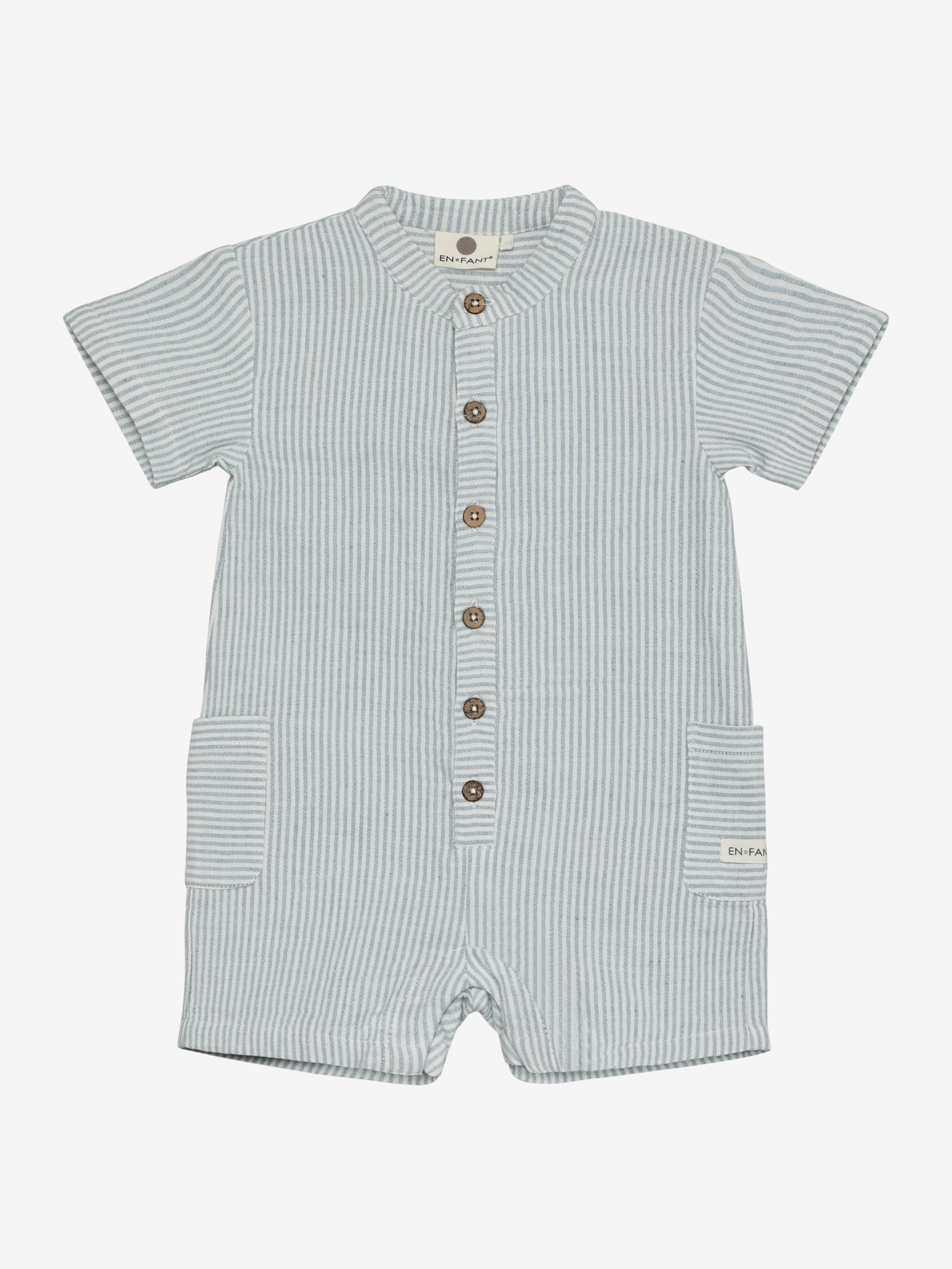 (215402)  Playsuit Muslin Stripe - 7680 Citadel - MintMouse (Unicorner Concept Store)