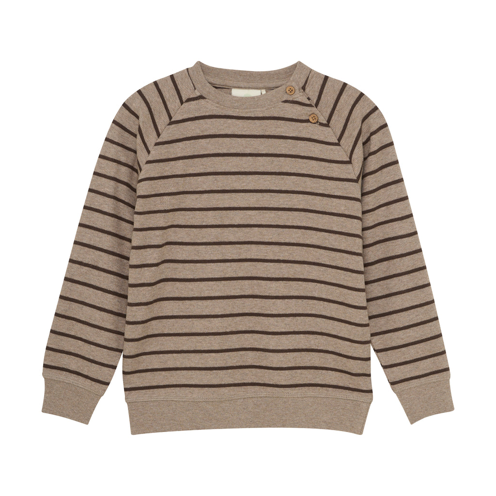 (230474) Sweatshirt Stripe - Pine Bark - MintMouse (Unicorner Concept Store)