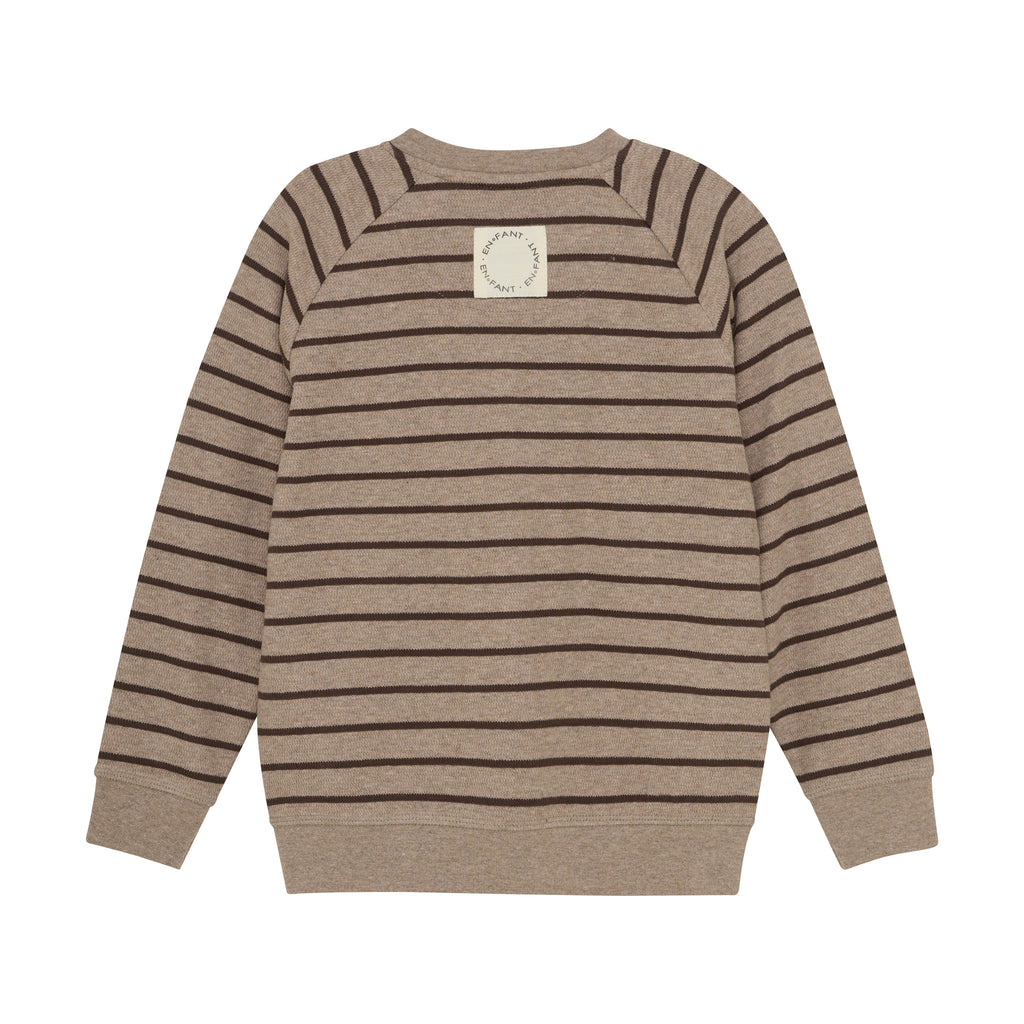 (230474) Sweatshirt Stripe - Pine Bark - MintMouse (Unicorner Concept Store)