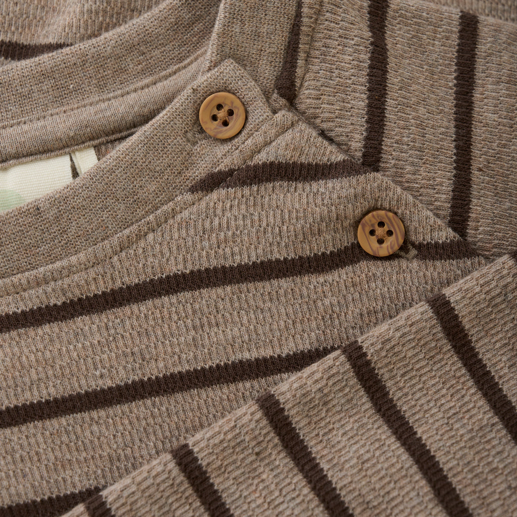 (230474) Sweatshirt Stripe - Pine Bark - MintMouse (Unicorner Concept Store)