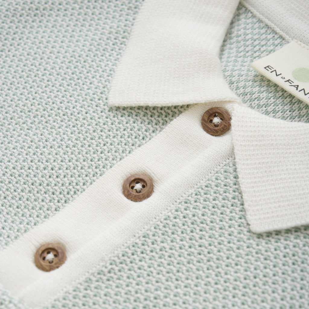 (230539) Knit Polo - Jadeite - MintMouse (Unicorner Concept Store)