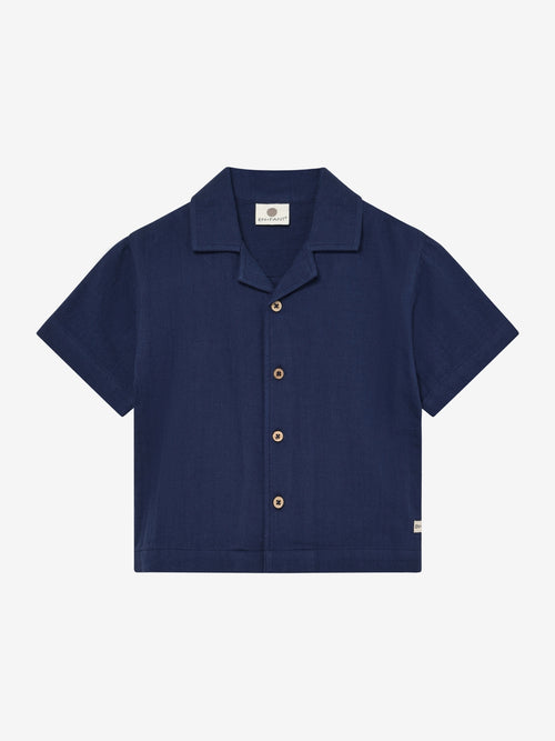 (230616) En Fant - Shirt SS Muslin - 7649 Medieval Blue - MintMouse (Unicorner Concept Store)