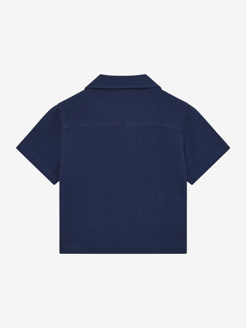 (230616) En Fant - Shirt SS Muslin - 7649 Medieval Blue - MintMouse (Unicorner Concept Store)