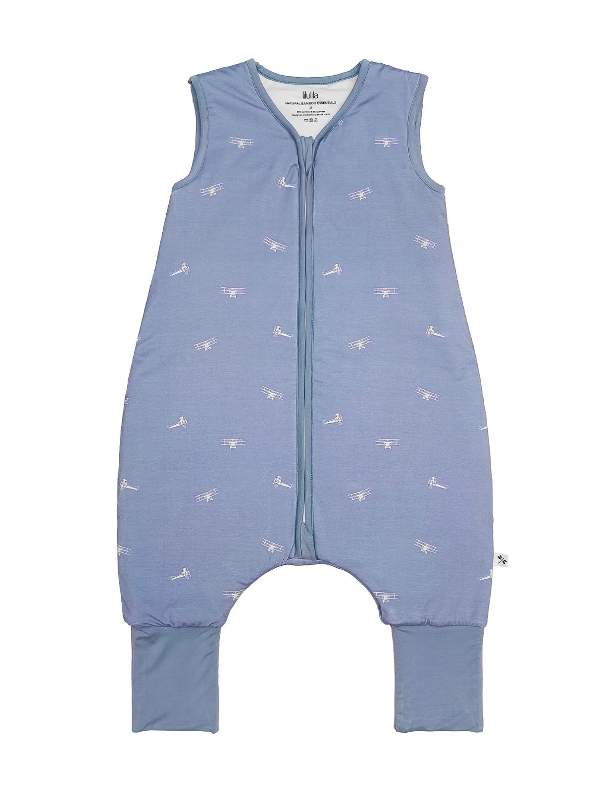 SF053  Planes Bamboo Sleeping bag with feet - TOG 2.5 - MintMouse (Unicorner Concept Store)