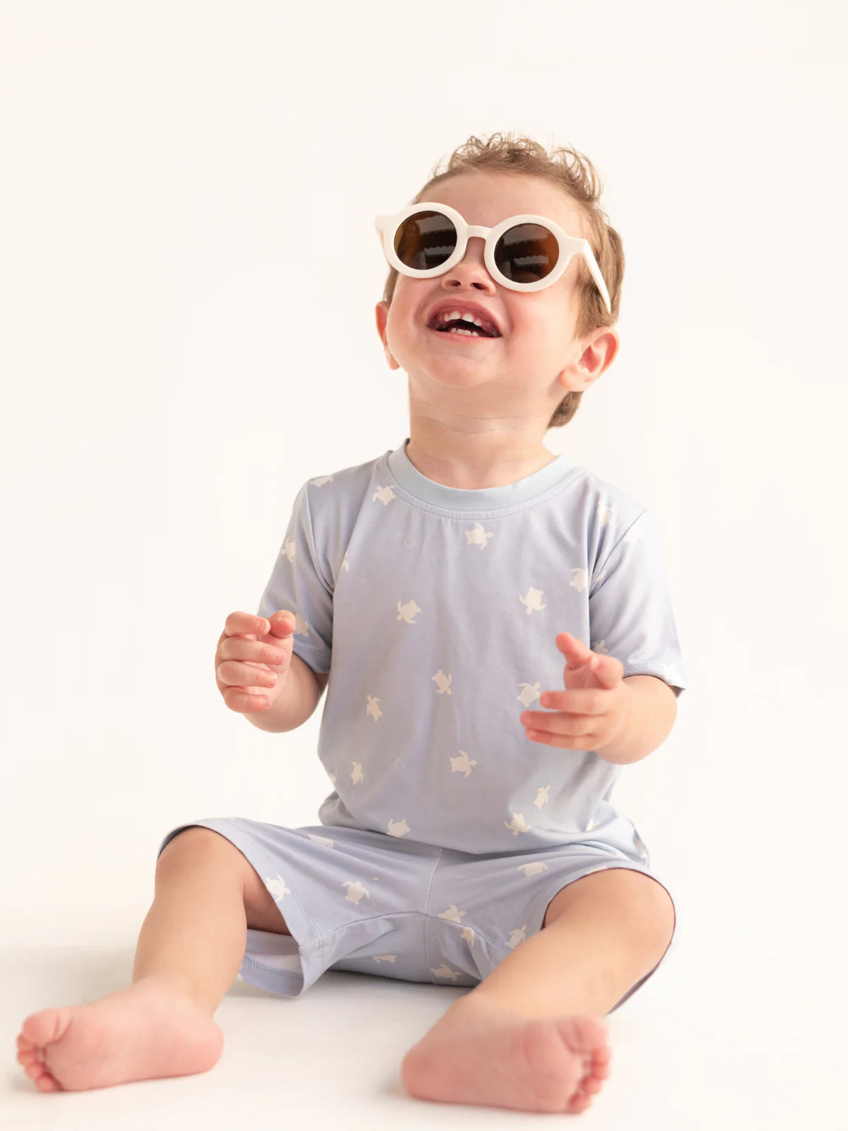 PJ064 Short Sea Turtles Bamboo Two-pieces Set - MintMouse (Unicorner Concept Store)