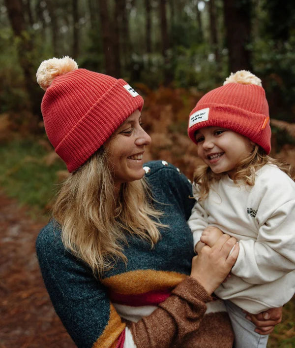Beanie Color Block Framboise
