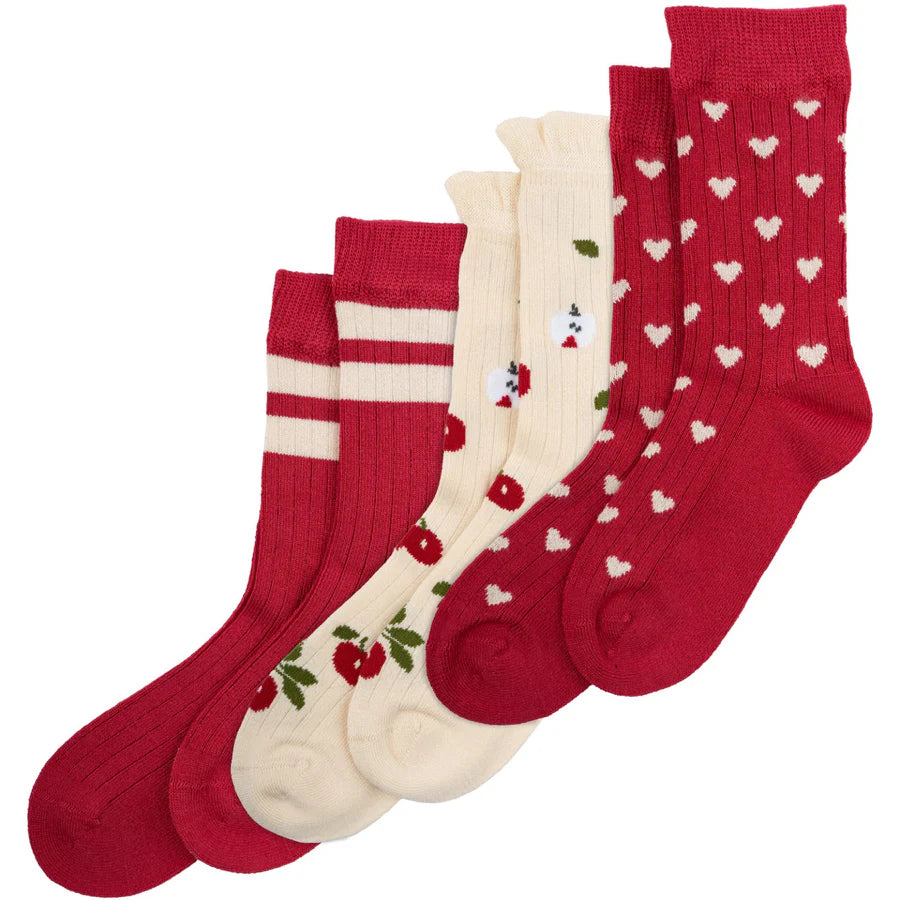 MP31 Bamboo Sock Chili Pepper  3-pack