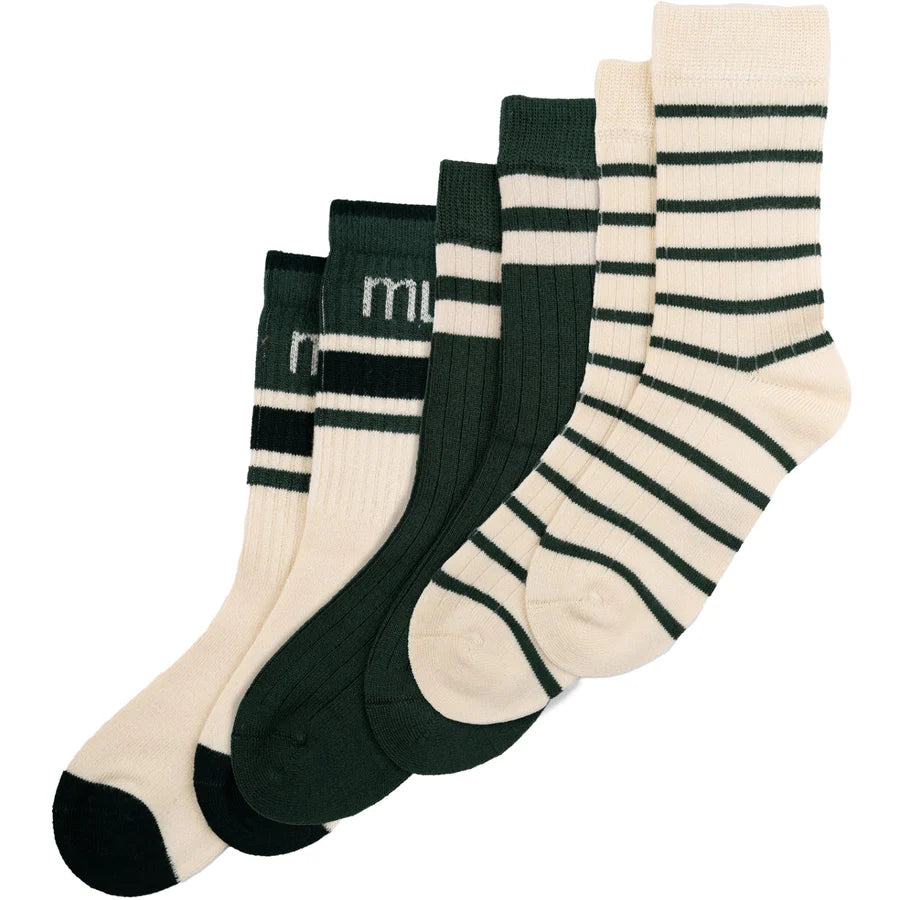 MP31 Bamboo Sock Emerald green  3-pack - MintMouse (Unicorner Concept Store)