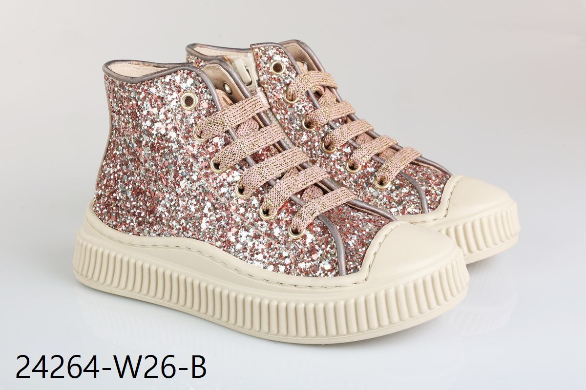 Pink Glitter Sneakers (24264-W26-B)