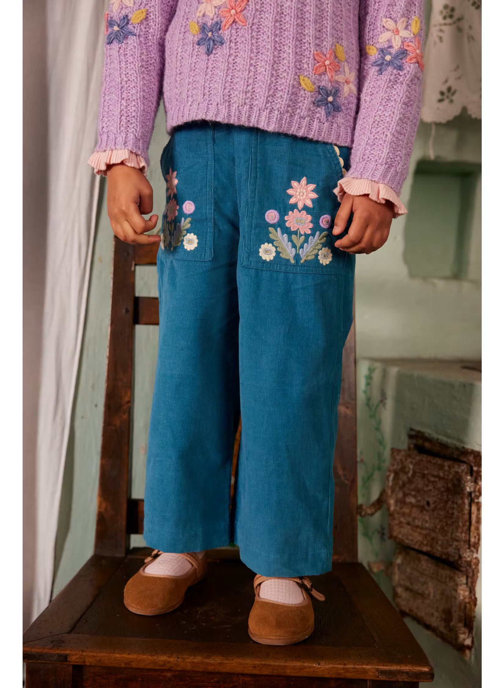 Pants Floralia - Blue