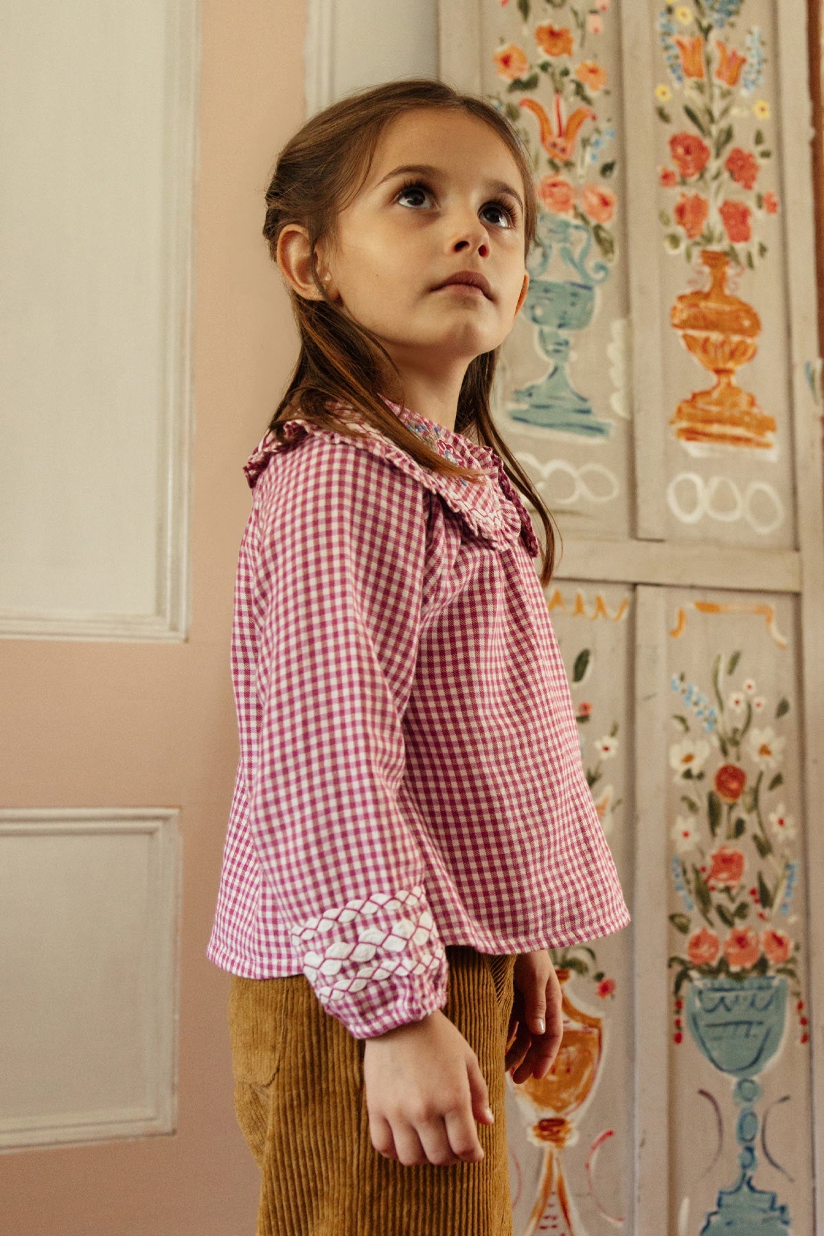 Blouse Clea - Raspberry Checks