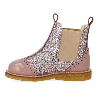 Chelsea boots  with brogue lace pattern - Faded Rose / Blossom - MintMouse (Unicorner Concept Store)