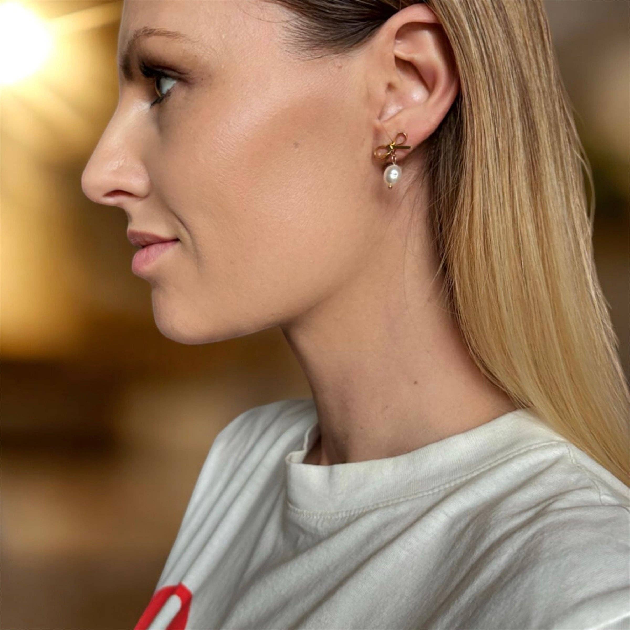 Ribbon earrings - MintMouse (Unicorner Concept Store)