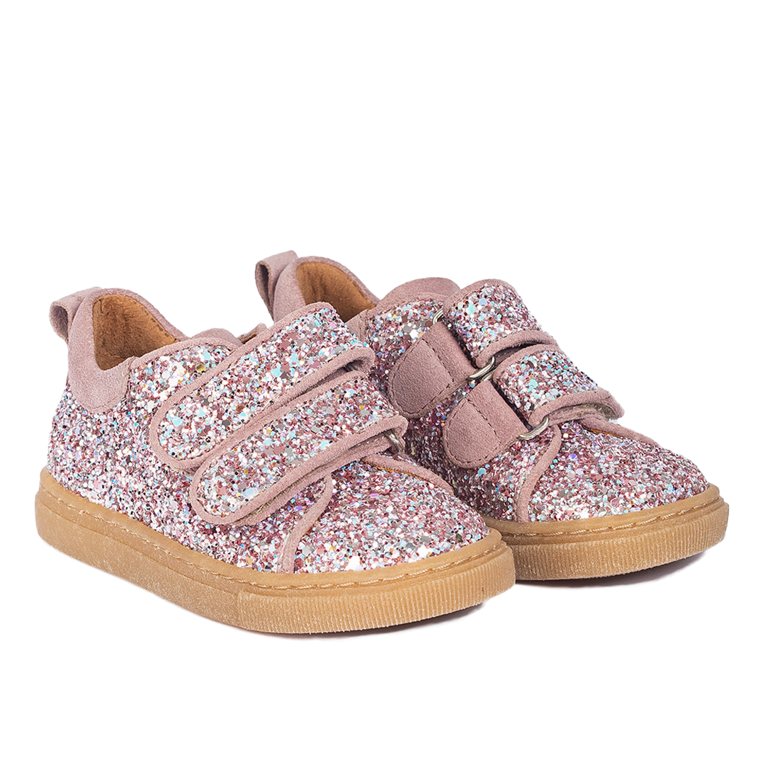 Sparkling glitter sneaker with suede trim - Mauve Forma Paulo - MintMouse (Unicorner Concept Store)