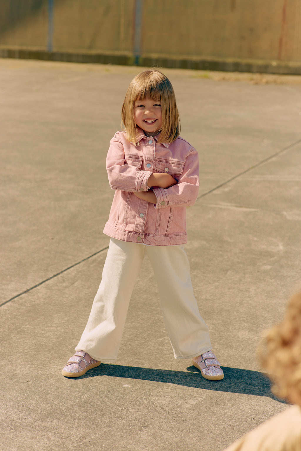 Sparkling glitter sneaker with suede trim - Mauve Forma Paulo - MintMouse (Unicorner Concept Store)