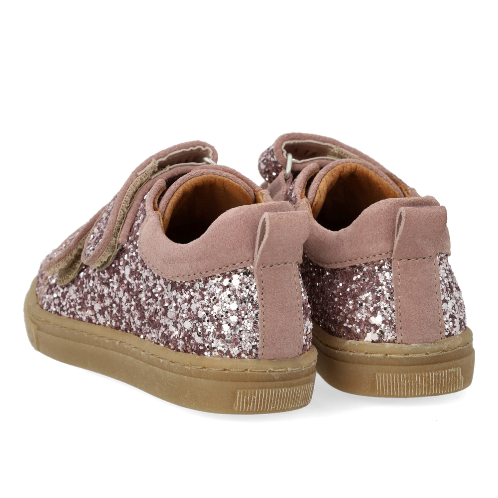 Sparkling glitter sneaker with suede trim - Blossom Glitter Faded Rose - MintMouse (Unicorner Concept Store)