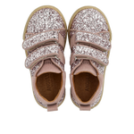 Sparkling glitter sneaker with suede trim - Blossom Glitter Faded Rose - MintMouse (Unicorner Concept Store)