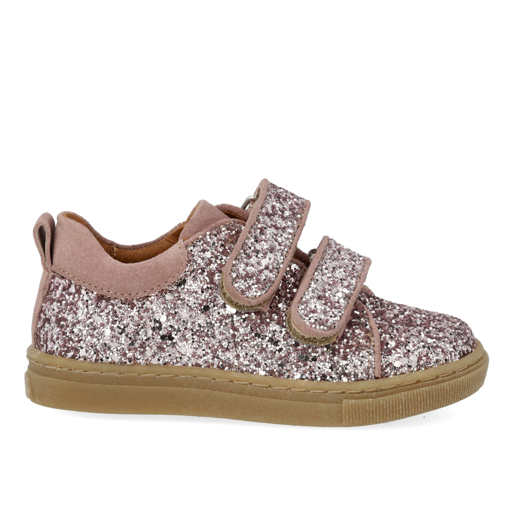 Sparkling glitter sneaker with suede trim - Blossom Glitter Faded Rose - MintMouse (Unicorner Concept Store)