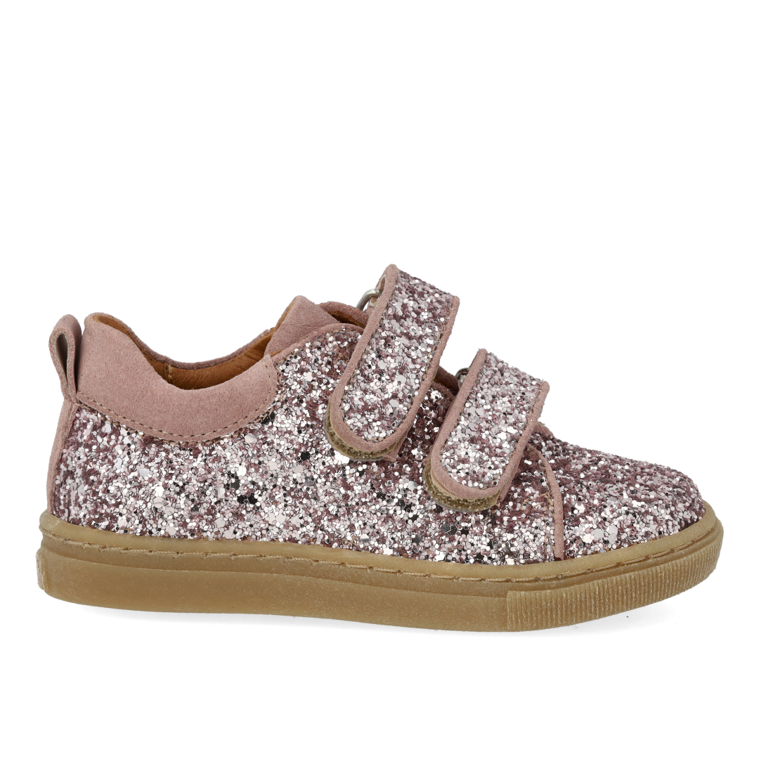 Sparkling glitter sneaker with suede trim - Blossom Glitter Faded Rose - MintMouse (Unicorner Concept Store)