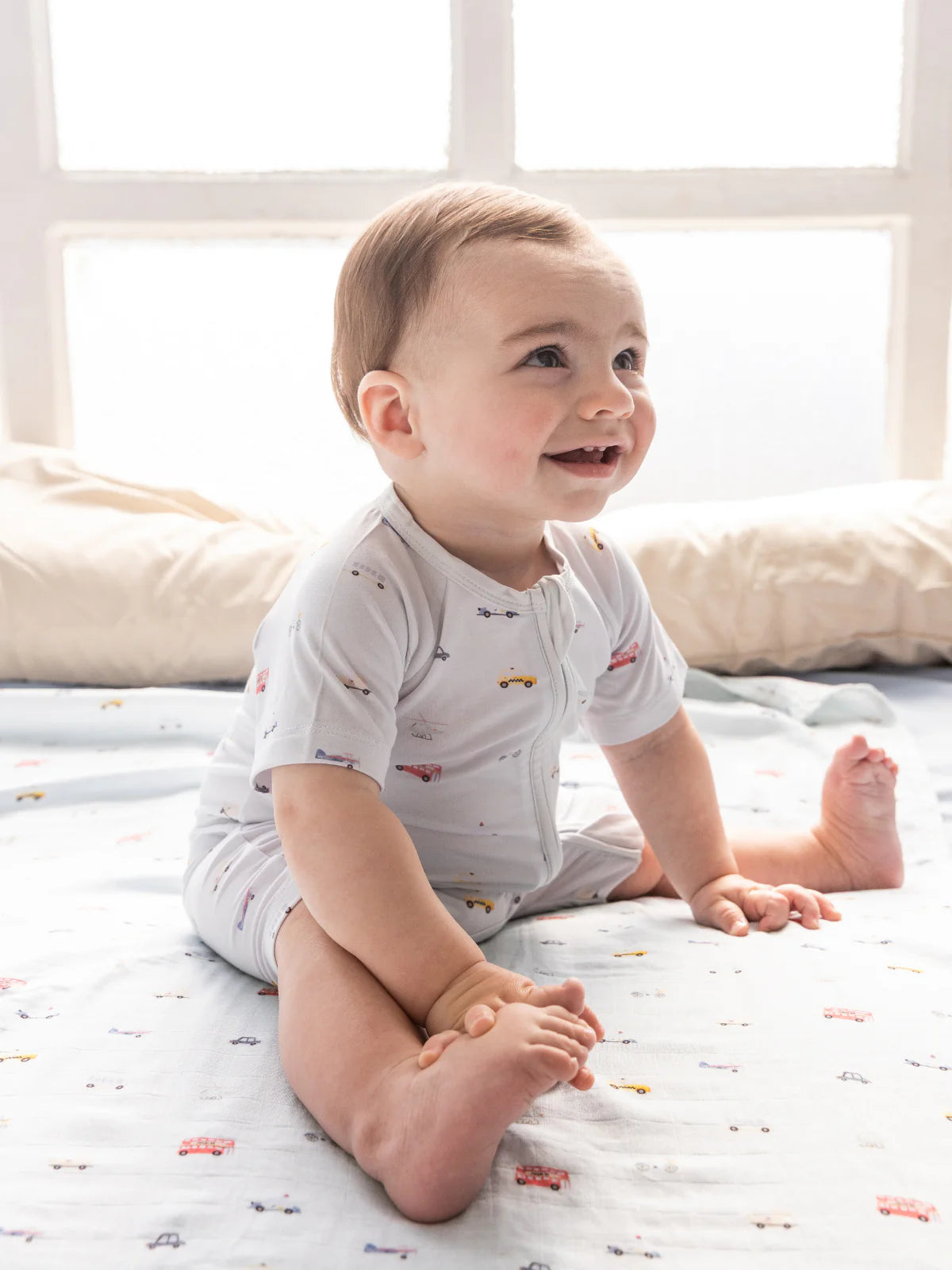 Short Little Ride Bamboo Zippy Romper - MintMouse (Unicorner Concept Store)